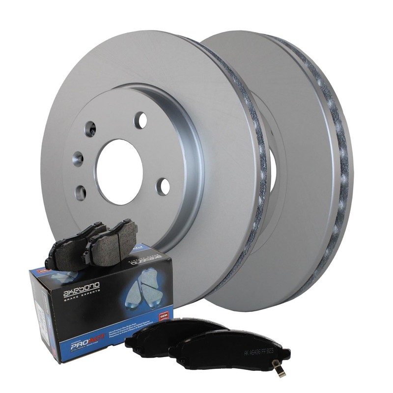 Front Brake Kit 296mm Rotors & Akebono Ceramic Pad For LaCrosse Regal Malibu 9-5