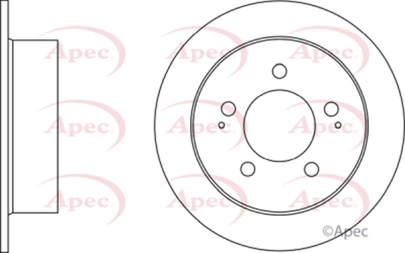1x Brake Disc Rear CPO Fits Ssangyong Rexton Kyron 2.0 D XDi 2.2 2.7 4840109000 gallery