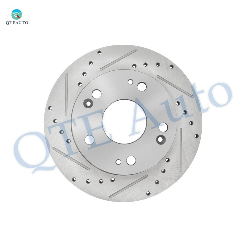 Front 300mm-Rear 260mm Drilled Brake Rotors For 2003-2007 Honda Accord Manual gallery
