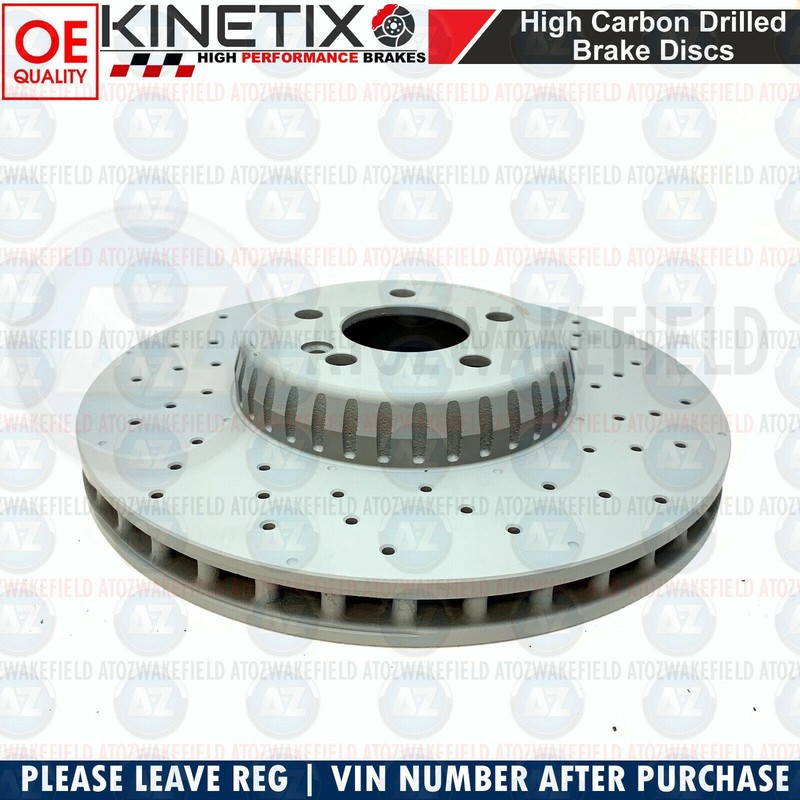 FOR MERCEDES GLC200d GLC250d GLC350d GLC300de FRONT BRAKE DISCS PAIR 342mm gallery