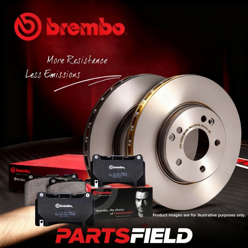 1 Set Rear Brembo UV Coated Disc Rotors+Xtra Pads for VW Golf 5K1 12-13 282mm