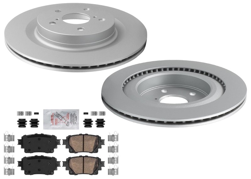 Rr Coated Disc Brake Rotors & Brake Pads for Lexus NX450h+ RZ450e 2022 2023 2024