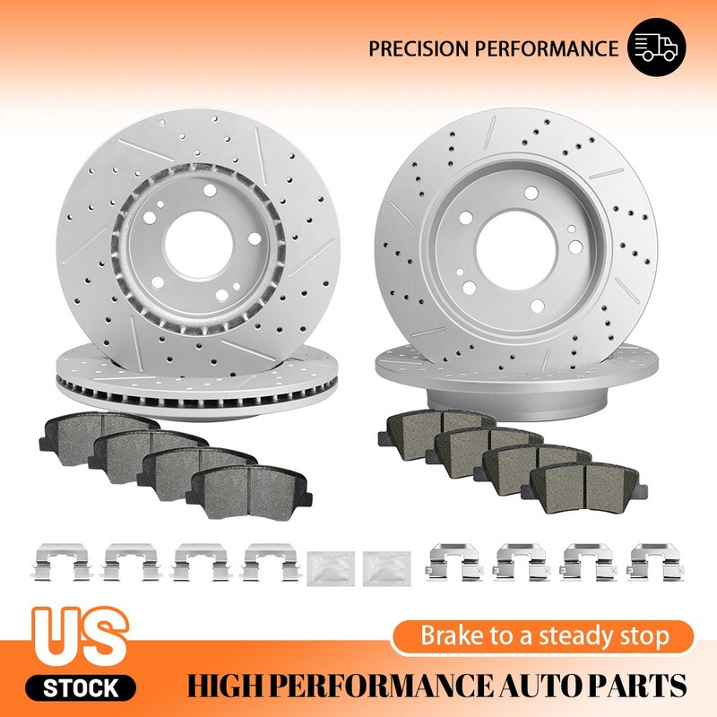 11.02″ Front 10.31″ Rear Disc Brake Rotors Brake Pads for 2016 Hyundai Veloster