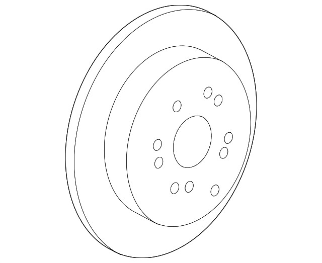 Genuine Honda Disk Rear Brake Drum In 42510-SXS-A00