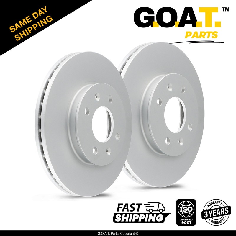 Front Brake Rotors for 13-15 Dodge Attitude 12-17 Hyundai Accen Kia Rio 10.08 in