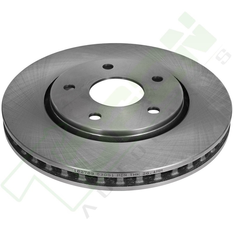 Front And Rear Brake Disc Rotors Slotted For 2009-2013 Dodge Journey 2.4L gallery