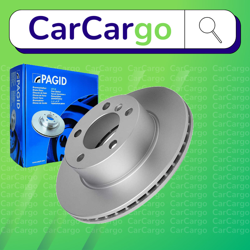 Pagid Vented Front Brake Discs Pair For BMW 1 Series 118d 2011-2019 284 mm