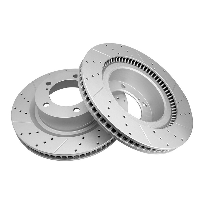 Front Rear Drilled Rotor Brake Pads for Toyota Tundra Sequoia Land Cruiser LX570 gallery