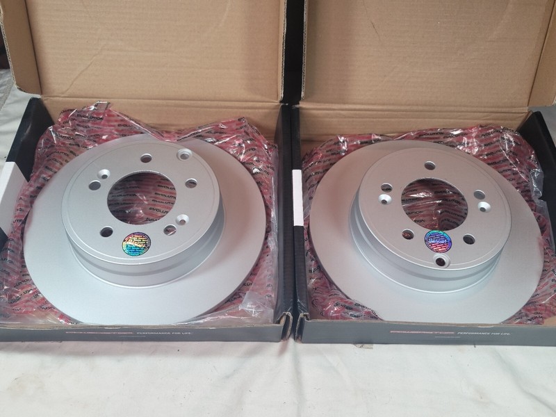 Power Stop Evolution JBR1337EVC Geomet Coated Rear Brake Rotors, Hyundai - NEW gallery