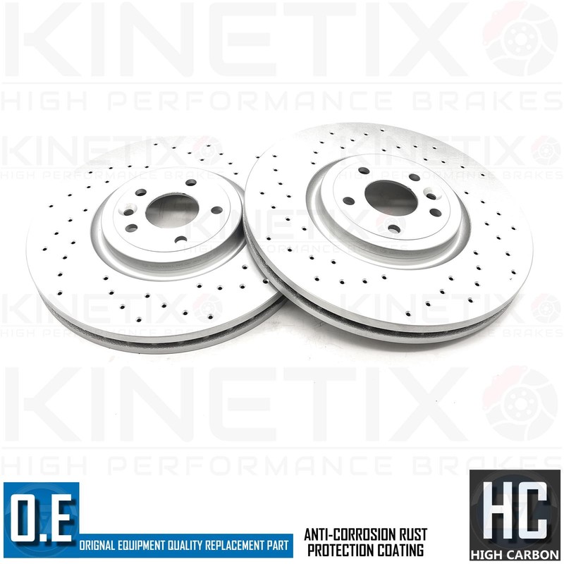 FOR JAGUAR F PACE 2.0 R SPORT DRILLED FRONT REAR BRAKE DISCS PADS WEAR SENSORS gallery
