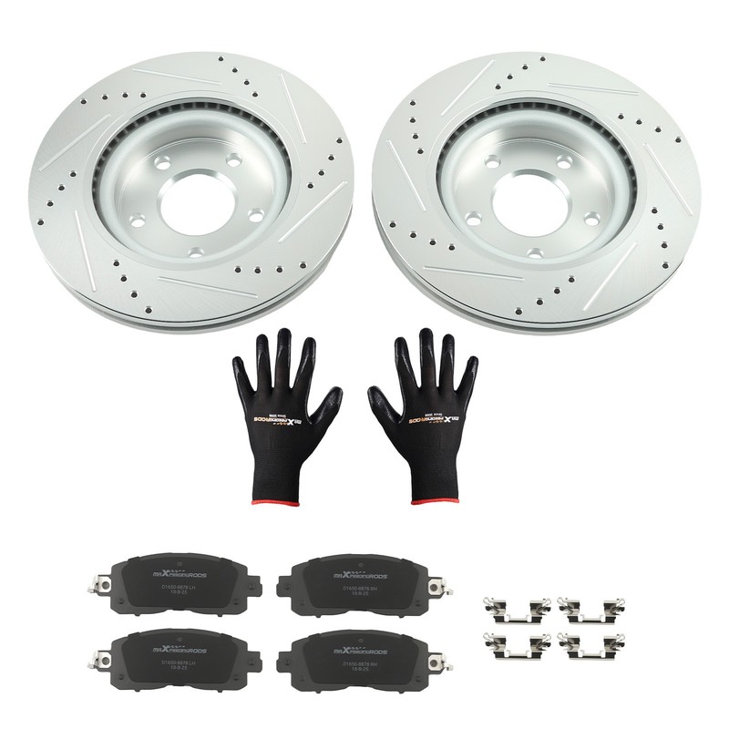 296mm Front Brake Rotors&Ceramic Pads for Nissan Altima 2013-23 S-31464 P-1650 gallery