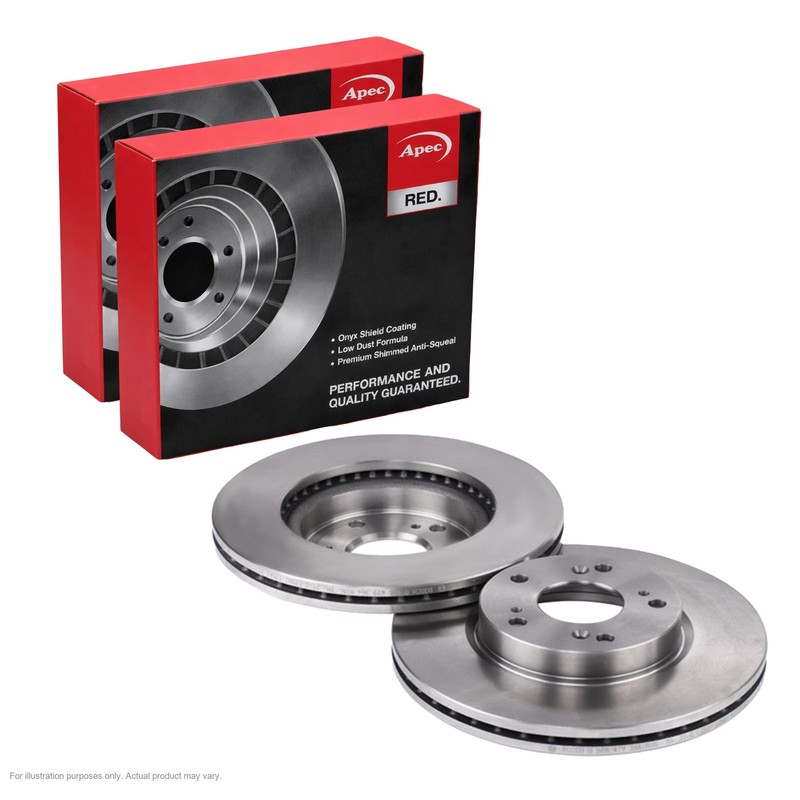 2x APEC Front Brake Discs for HONDA FR-V 2004-09 282mm Vented DSK2432
