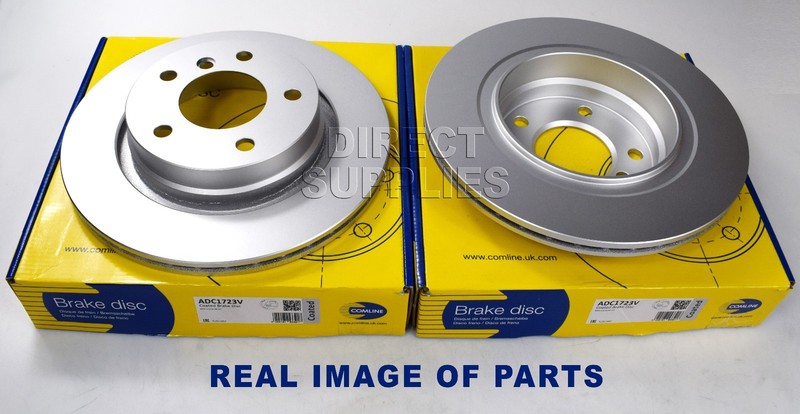 2X REAR AXLE BRAKE DISCS FOR BMW 3 (E46) 2.0 2.2 2.5 2.8 1.9 1998 – 2007 COMLINE