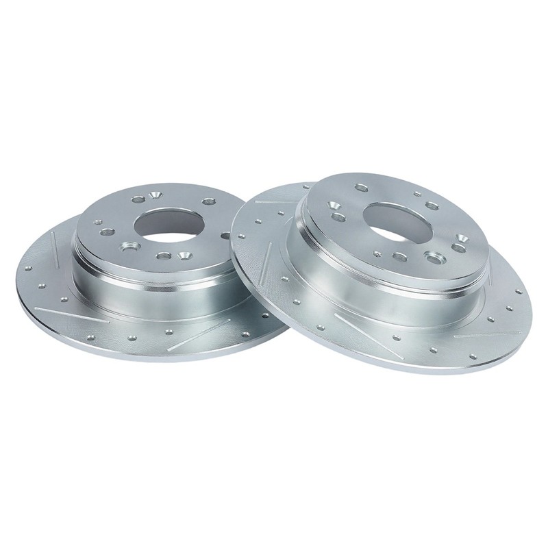 2-Wheel Set Brake Disc and Pad Kits Rear for Acura TL 2004-2008 gallery