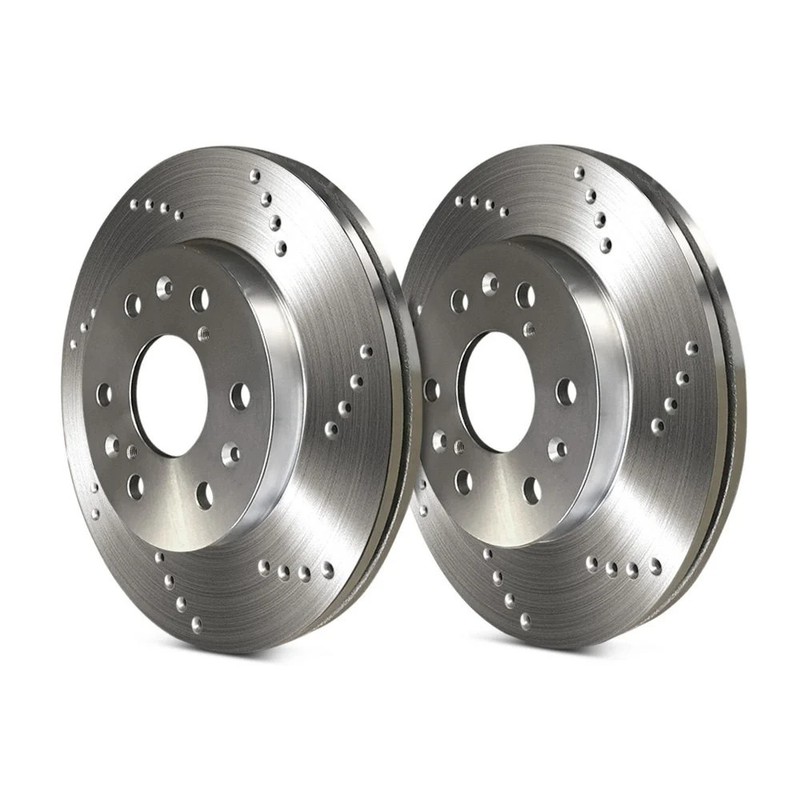 For Suzuki Grand Vitara 00-01 Cross Drilled 1-Piece Front Brake Rotors gallery