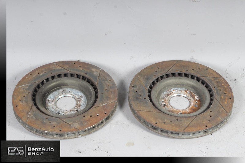 08-15 MITSUBISHI LANCER EVOLUTION GSR EVO X FRONT BRAKE ROTORS DYNAMIC FRICTION gallery