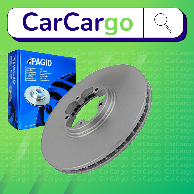 Pagid Vented Front Brake Discs Pair Ford Transit 2.3 16V RWD 2000-2006 294 mm