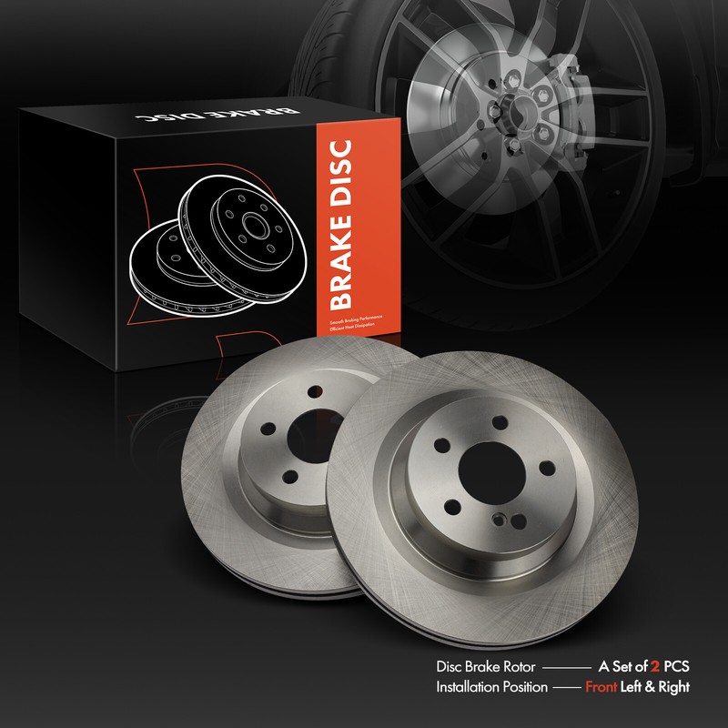 2x Rear Left & Right Disc Brake Rotors for Mercedes-Benz CLS550 12-18 E550 10-14 gallery