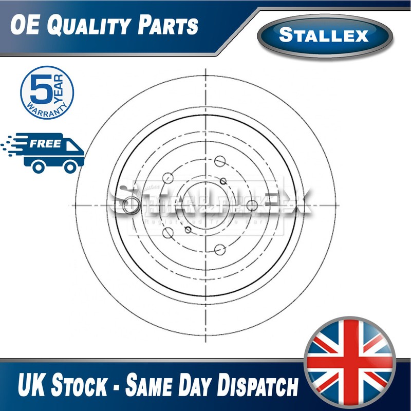 Fits Subaru Tribeca 2005-2008 3.0 3.6 1x Brake Disc Rear Stallex 26700XA00A