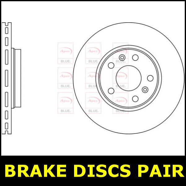 Brake Discs Pair Front FOR RENAULT KANGOO 106bhp 1.5 08->ON CHOICE2/2 Blue gallery
