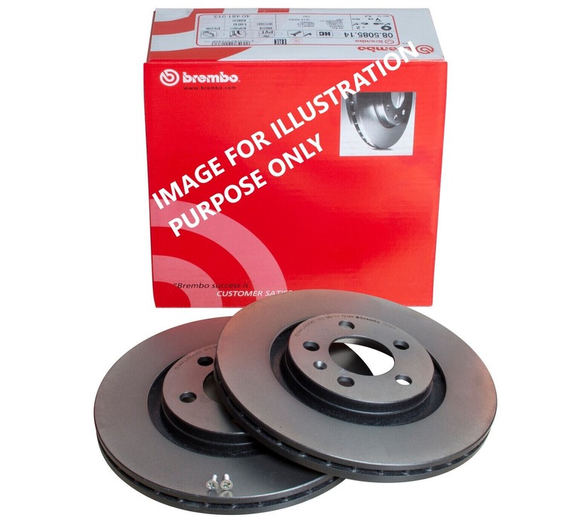 BREMBO FRONT Brake Discs 320 mm INTERNALLY VENTED REAR 326 mm INTERNALLY VENTED