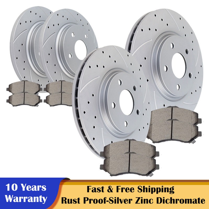 Front Rear Rotors and Pads Brakes Fit Dodge Grand Caravan Journey Chrysler Olds.