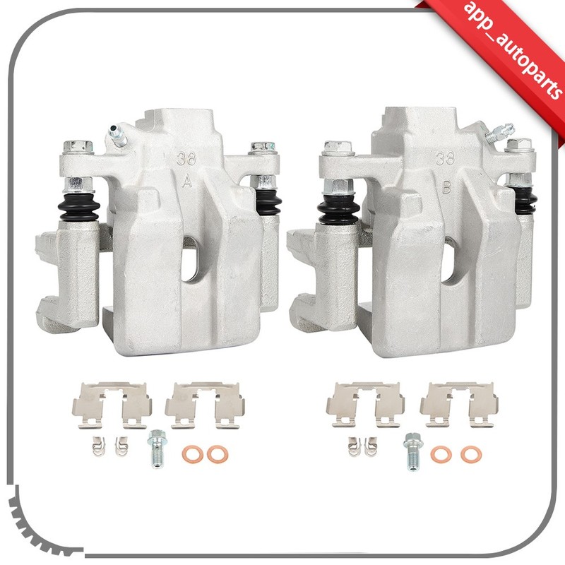 Pair For 2007-2011 Toyota Camry Rear Left Right Brake Calipers w/ Bracket