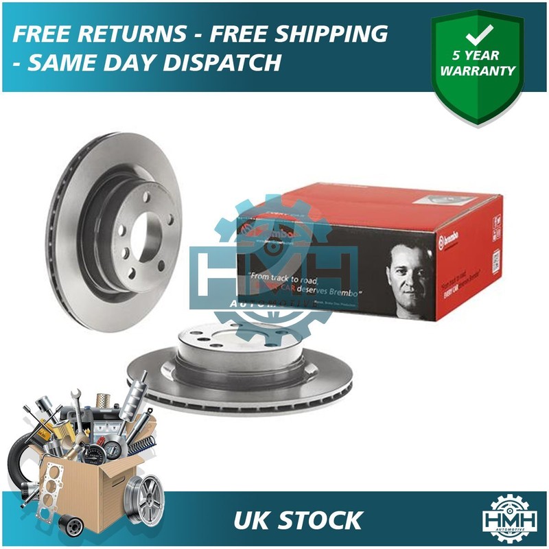 Fits BMW 3 Series 2 1 4 HMH Rear Brake Discs 34216792227