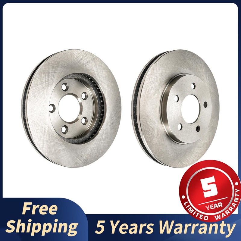Front Vented Brake Rotors Set of 2 for 2005-2010 Ford Mustang V6 4.0L 54130