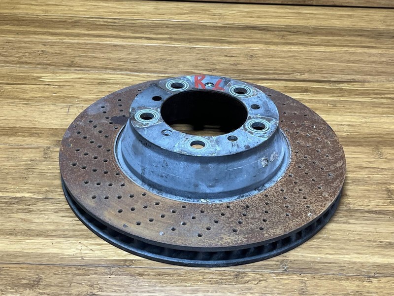 2017-2024 Porsche 911 Carrera Rear Left & Right Brake Disc Rotors 37K Miles OEM gallery
