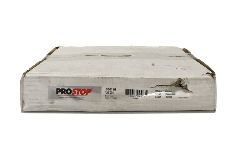 ProStop Brake Rotor AX54011/54011G, 10.85″ Vented Iron Front Disc Brake Rotor