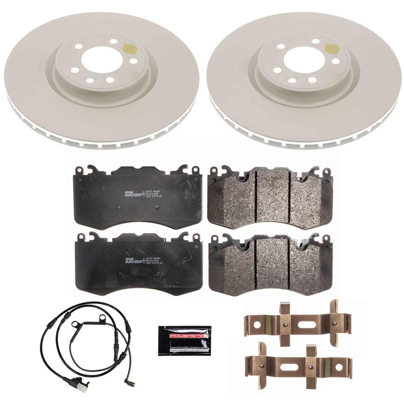 Powerstop Front 380mm Discs Pads Sensor Kit for Range Rover Range Rover Sport