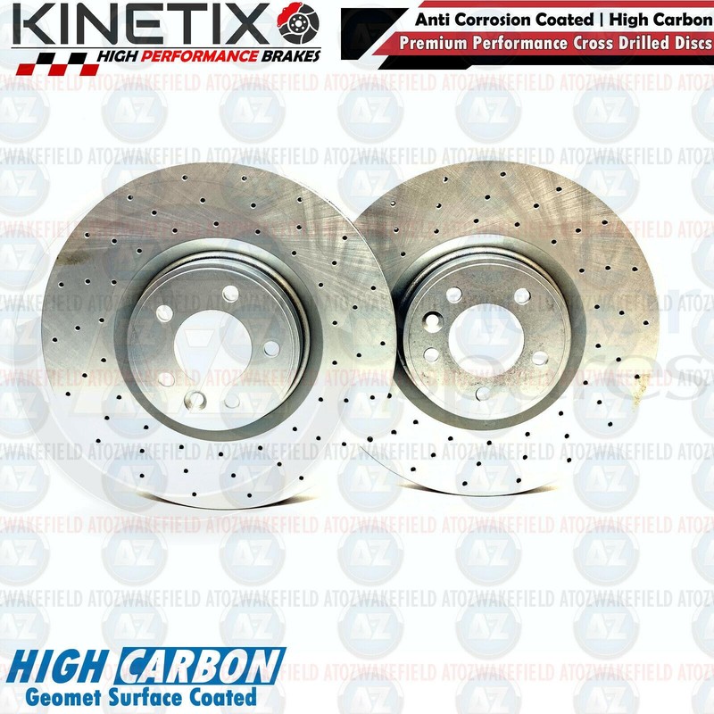 FOR RANGE ROVER SDV6 SDV8 VOGUE DRILLED FRONT BRAKE DISCS CERAMIC PADS 380mm gallery