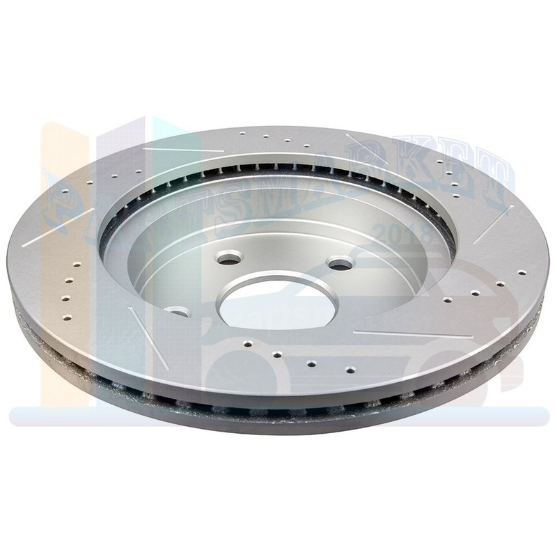 53005 702 Front Brake Discs Rotors + Ceramic Pads For 2004-2006 Dodge Ram 1500 gallery