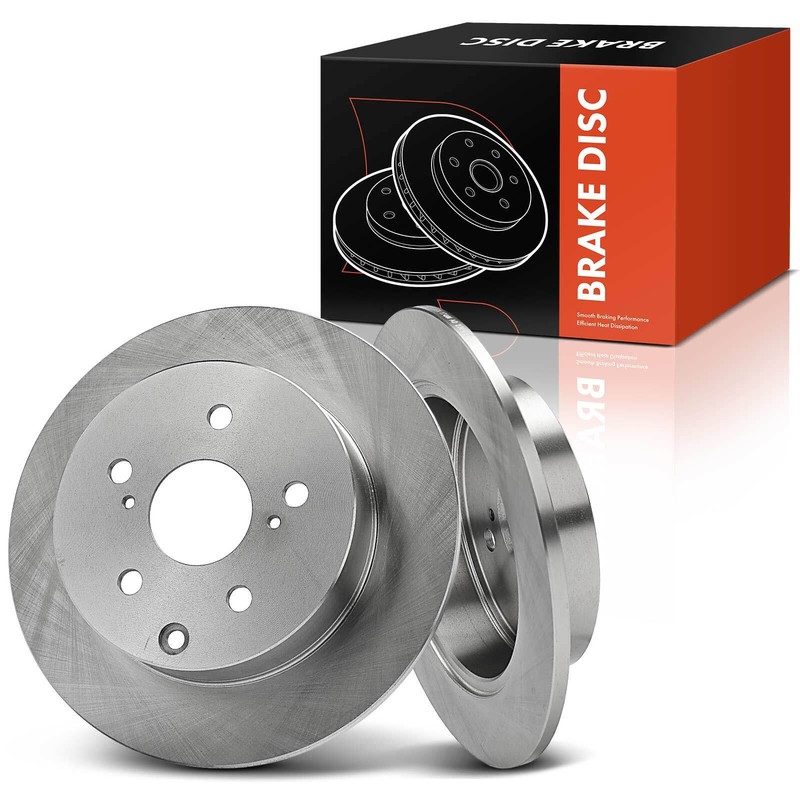 2X Rear Left & Right Disc Brake Rotor for Toyota Matrix 09-13 Pontiac Vibe 2.4L