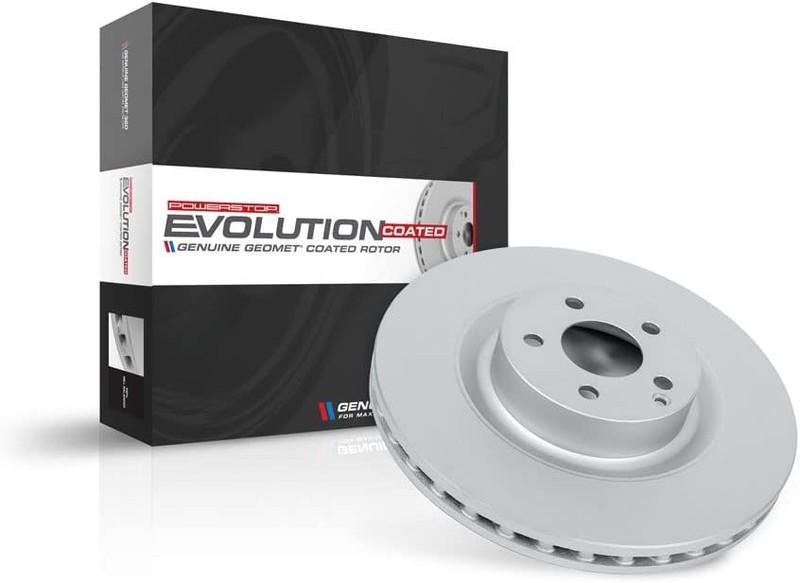 Power Stop EBR1656EVC Front Brake Rotors Geomet Coated BMW X1 X2 Mini- OB
