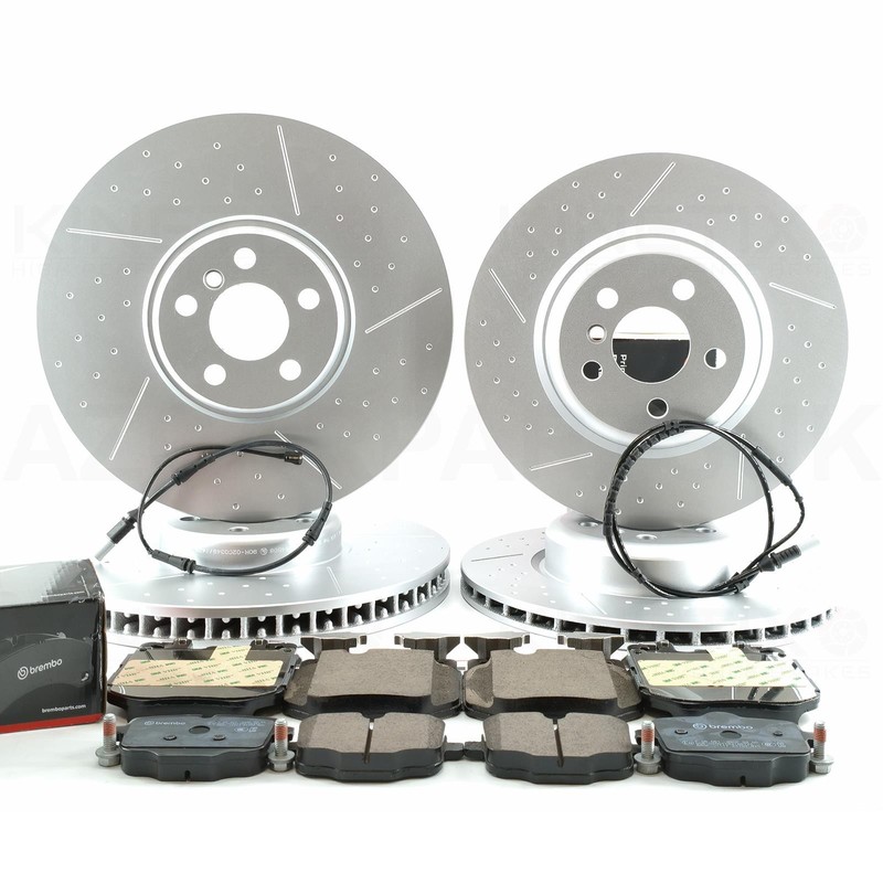 FOR BMW 740Le G11 G12 M SPORT FRONT REAR BRAKE DISCS BREMBO PADS 374mm 345mm