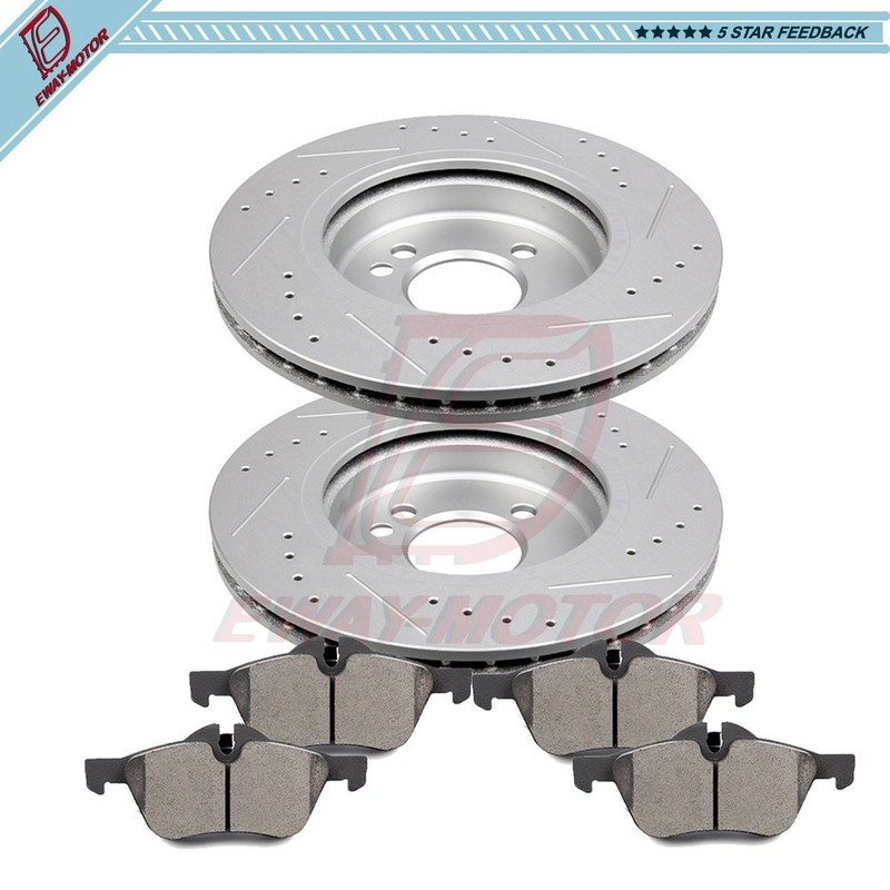 For 2002 2003 2004 2005 2006 Mini Cooper Front Ceramic Brake Rotors And Pads