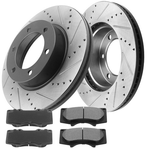 Front Rotors and Pads For 2004-2008 Ford F-150 2006-2008 Lincoln Mark LT B04 CA