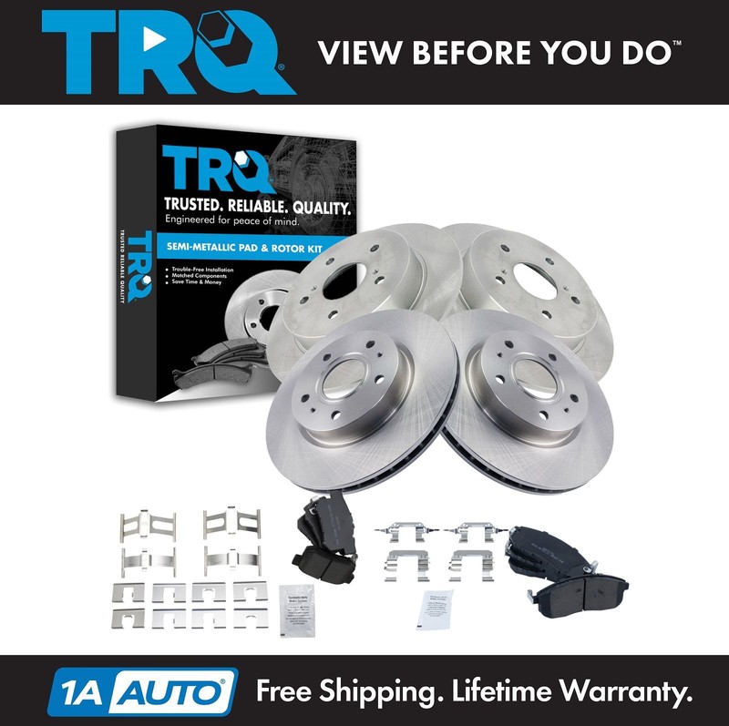Front & Rear Semi Metallic Brake Pad & Rotor Kit for Suzuki SX4