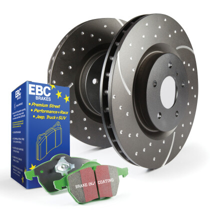EBC Greenstuff Brake Pads & GD Sport Rotors for 10-15 RX350 RX450h [Front]