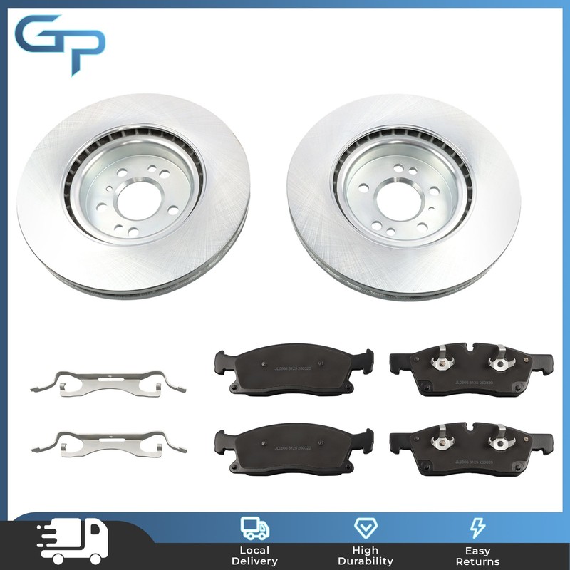 P-1455 Front Disc Brake Rotors & Ceramic Brake Pads 6Pcs For Benz GLE350 2016-18 gallery
