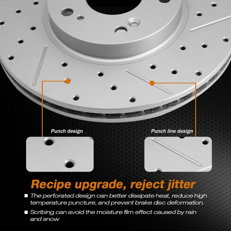 Front Rear Brake Rotors & Ceramic Pads for 2005 -2011 2012 Nissan Murano gallery