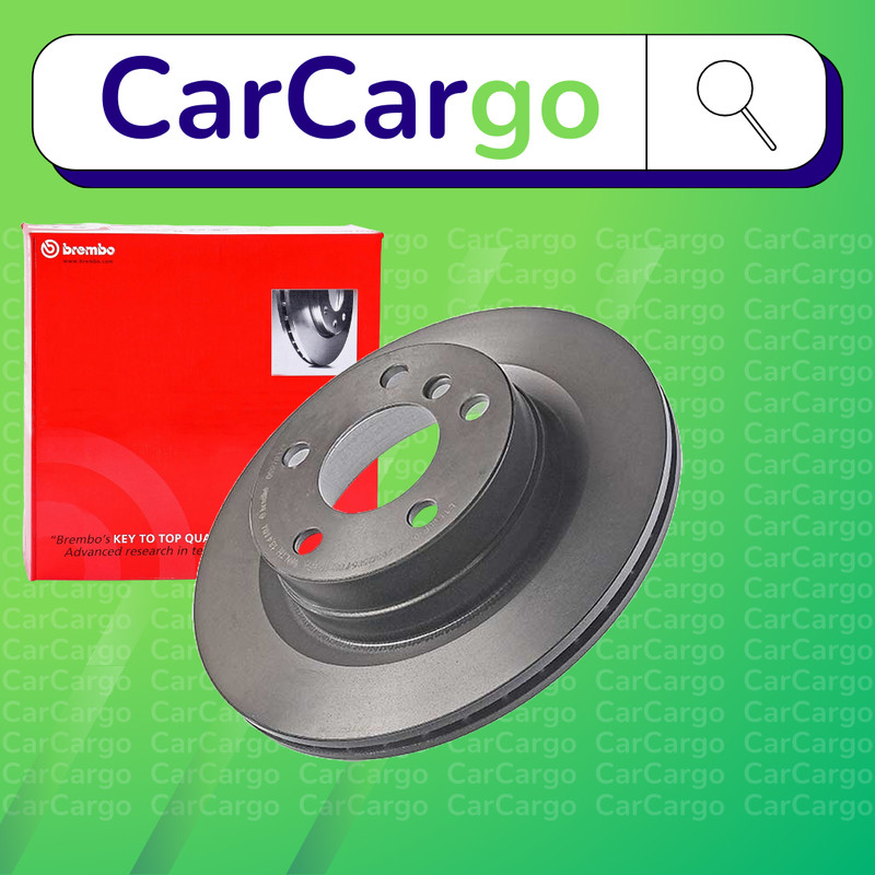 Brembo Vented Rear Brake Discs Pair For BMW 1 Series 116i 2011-2015 300 mm