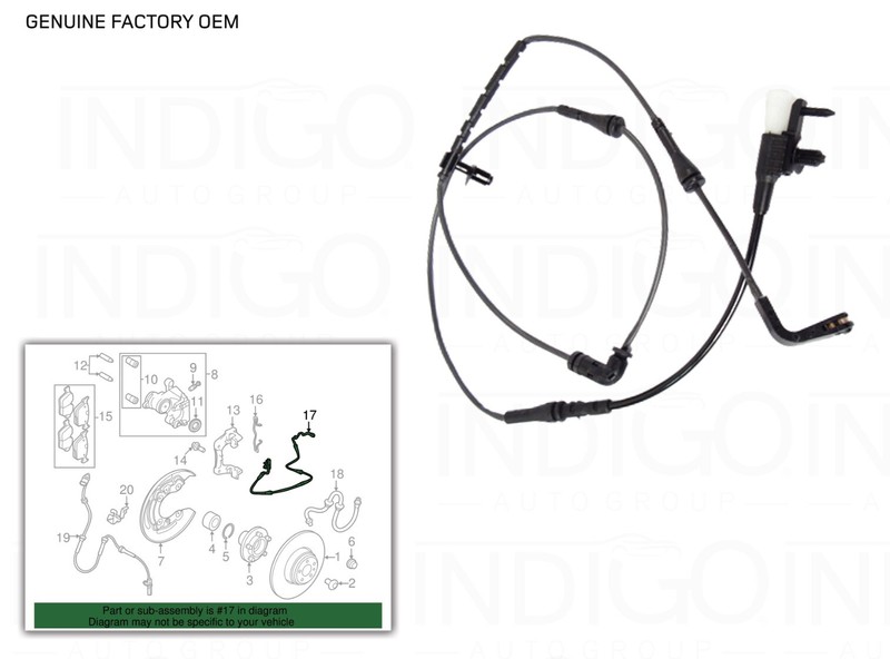 Genuine Land-Rover RANGE ROVER EVOQUE FACTORY OEM REAR Wear Indicator LR072017 gallery