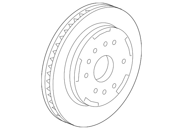 Genuine GM Rear Brake Rotor 87842411