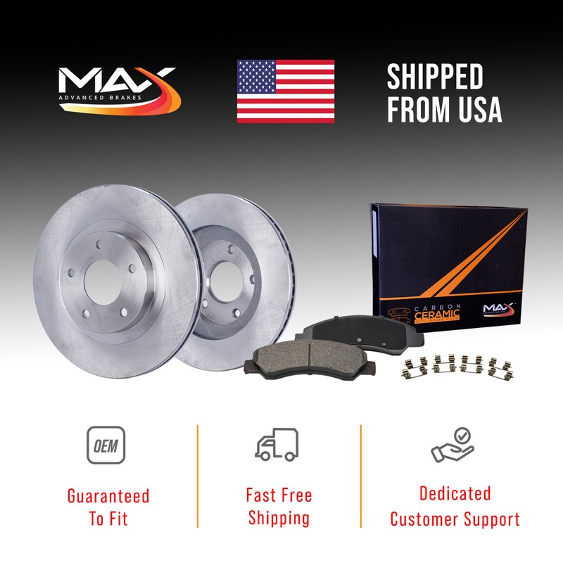 Front Brake Rotors + Ceramic Pads for Subaru Forester Impreza Outback Legacy