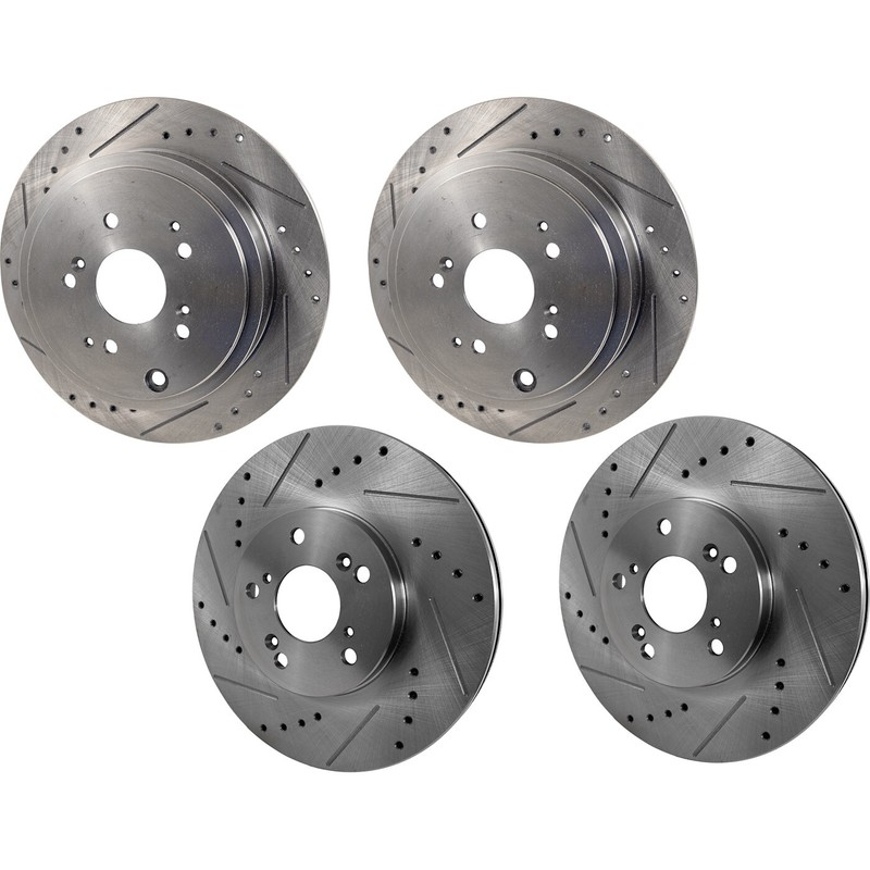 Front & Rear Brake Disc Rotors for Honda Pilot Acura MDX 2001-2006
