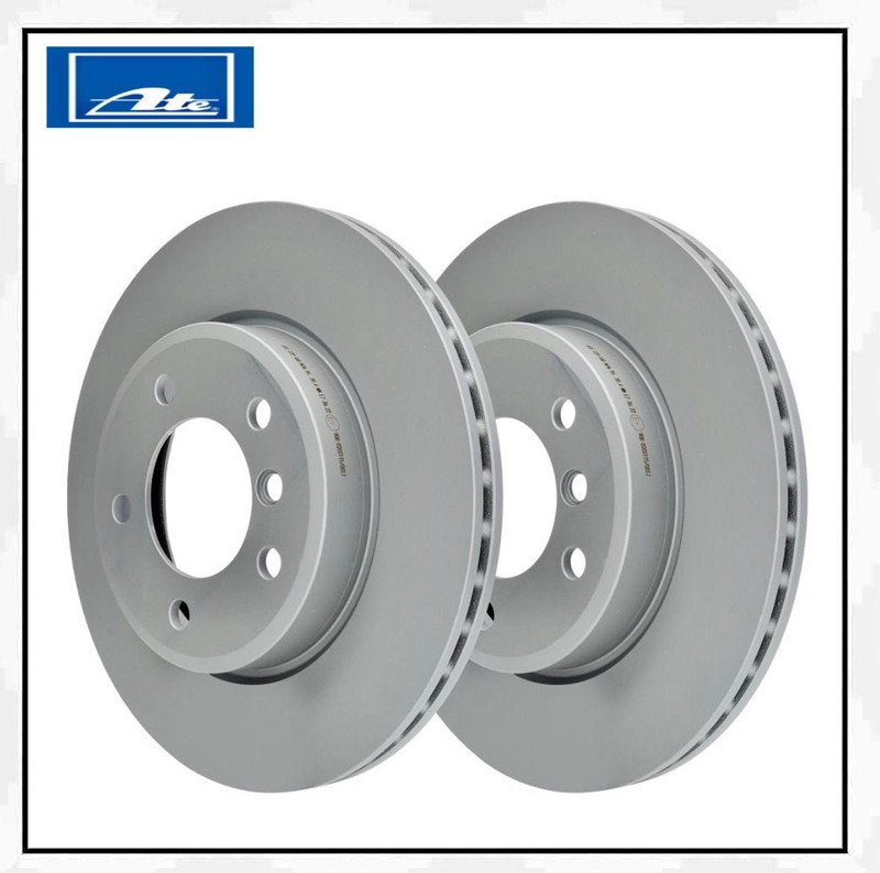 2x ATE 24.0122-0160.1 Brake Disc 300mm Front for BMW E46 E36 E85 gallery