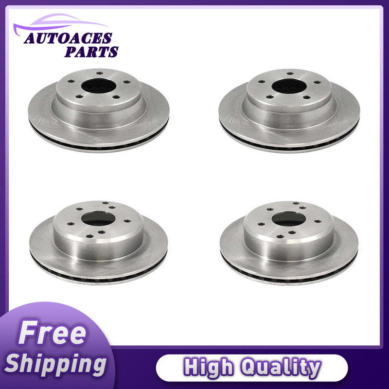 DuraGo 4pcs Front Rear Disc Brake Rotor for Chevrolet Corvette 1984-1986 1987